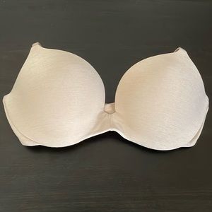 PINK 34C push-up beige bra
